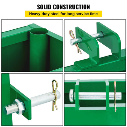 Heavy-Duty Steel Ballast Box for Category 1 Tractor with 363 kg Capacity