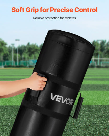 Football Tackling Dummy, 47.2 in Blocking Pad Equipment for Practice, Heavy Duty Tackle Dummies with Handles, Great for Contact Drills, Kickboxing, Martial Arts, Sports Training, 1PCS (UNFILLED)