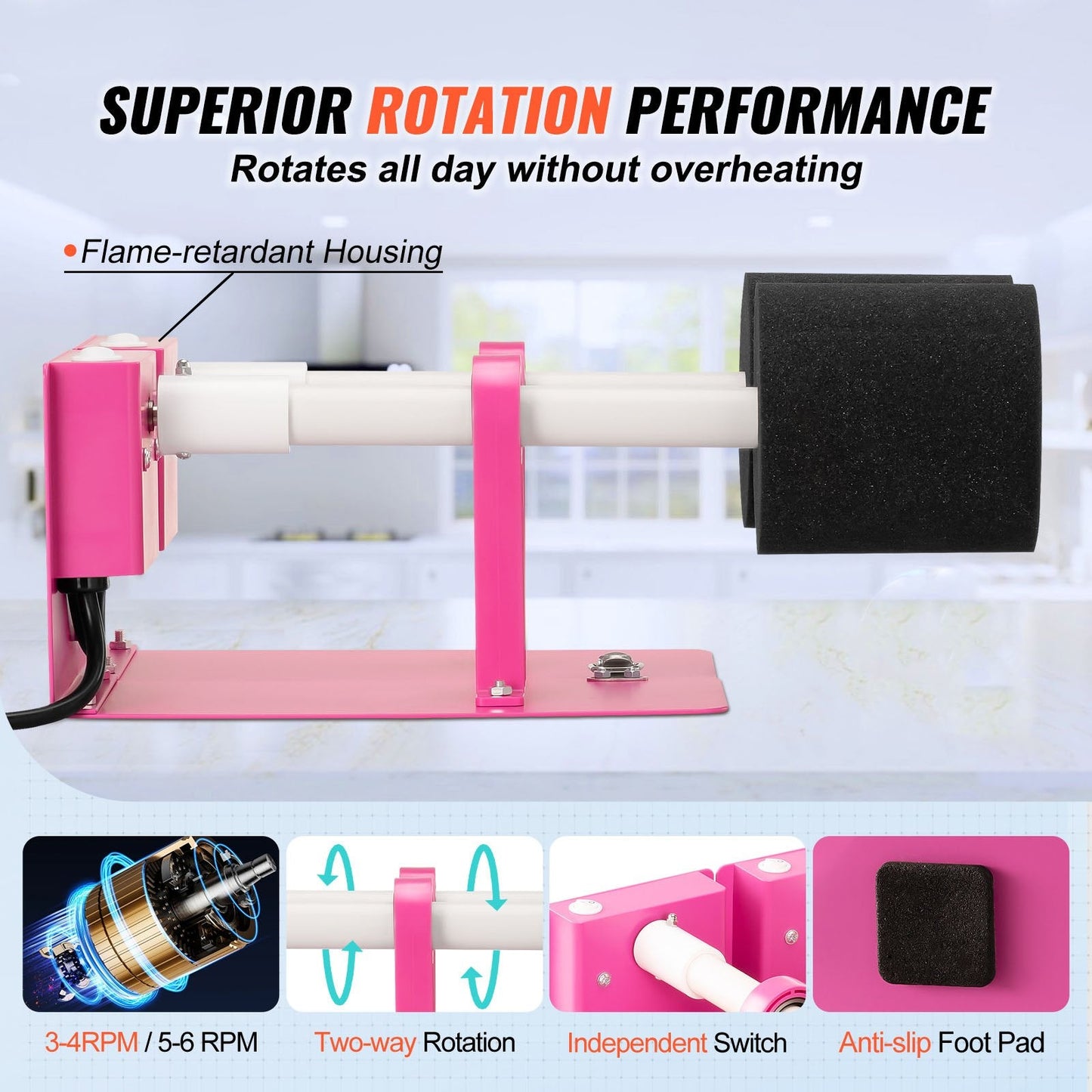 Dual Arm Cup & Pen Turner with Epoxy Kit for DIY Beginners, 5 kg Load Capacity