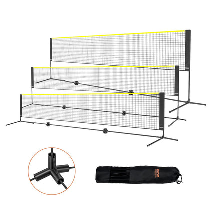 Adjustable Multi-Sport Net: Badminton, Volleyball, Tennis, 5.2m Wide, Portable Set
