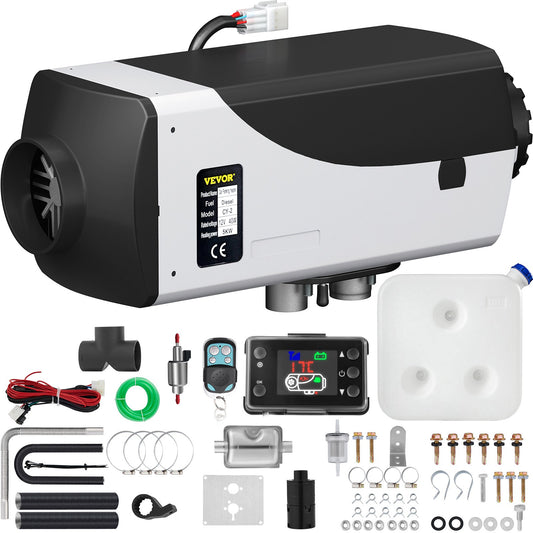 VEVOR 5KW Diesel Air Heater 10L Tank Diesel Heater 12V Diesel Parking Heater Muffler