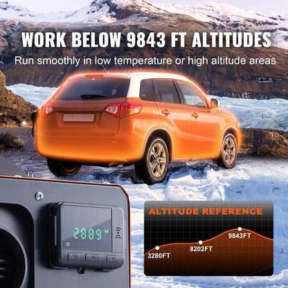 12V 5KW Diesel Air Heater with Remote & LCD, Heats 15-20m², 5L Tank, Quiet Operation