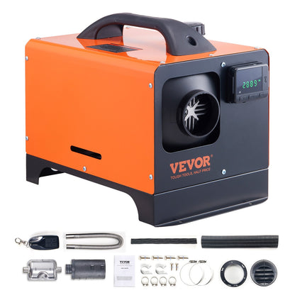 VEVOR Diesel Air Heater, 12V 5KW All-on-one Diesel Heater with Remote Control and