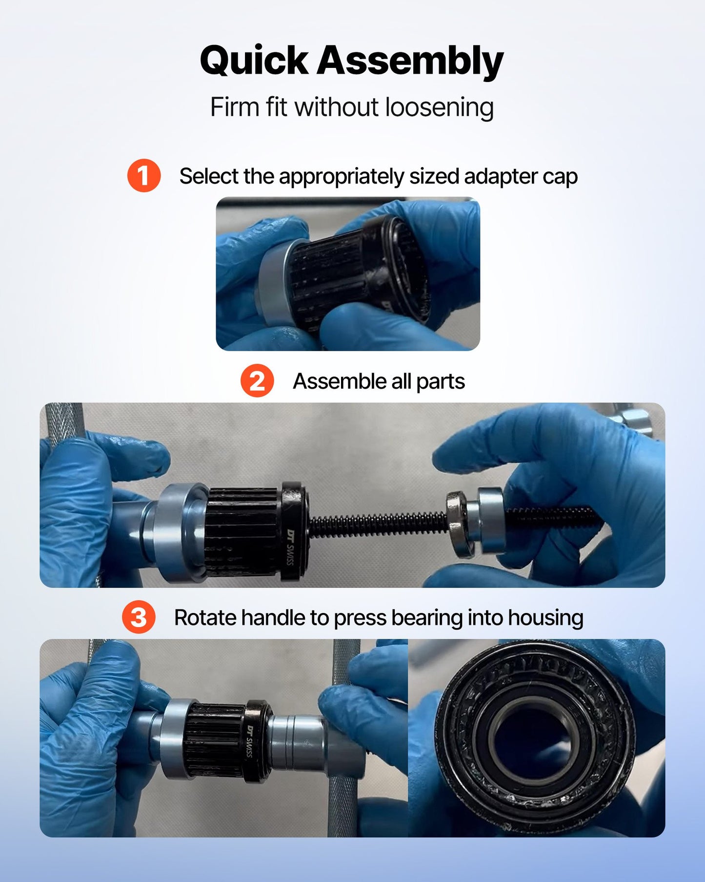 Bearing Press Kit, 25 Pcs, Bearing Race and Seal Driver Set with Bushings & Wrenches, Bushing Driver Tool Set, Heavy Duty Aluminum Alloy Seal Removal Installation Tool Kit with Storage Case
