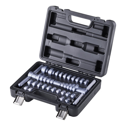 Bearing Press Kit, 25 Pcs, Bearing Race and Seal Driver Set with Bushings & Wrenches, Bushing Driver Tool Set, Heavy Duty Aluminum Alloy Seal Removal Installation Tool Kit with Storage Case