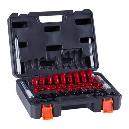 Bearing Press Kit, 43 Pcs, Bearing Race and Seal Driver Set with 39 Bushings & Handle Shafts, Bushing Driver Tool Set, Heavy Duty Aluminum Alloy Removal Installation Tool Kit with Storage Case