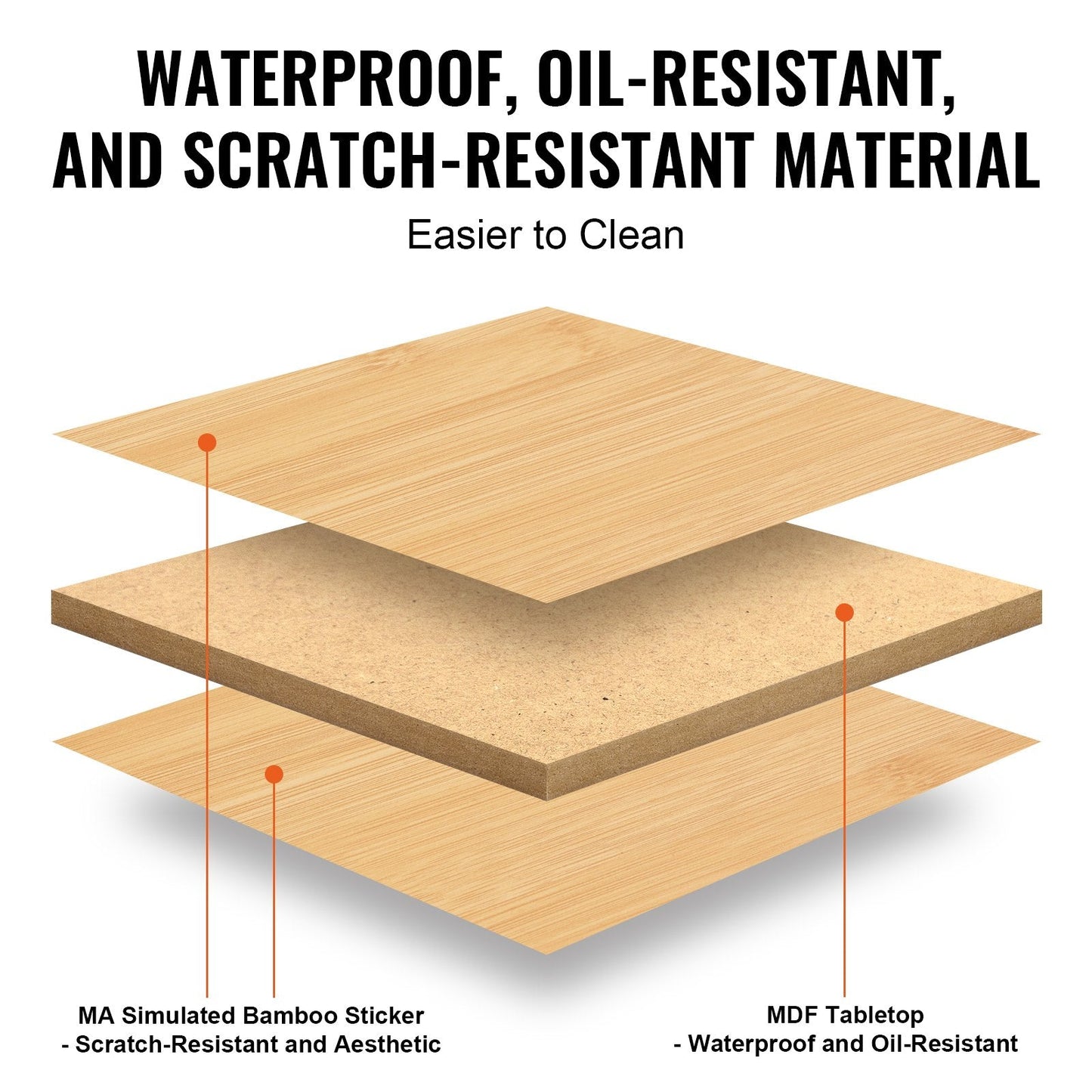 Bamboo Foldable Bed Tray Table with Anti-Slip Design for Eating & Working