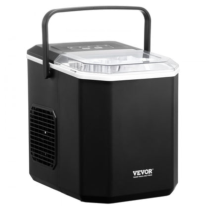 VEVOR Portable Countertop Ice Maker 26Lbs/24H Self-Cleaning with Scoop Basket