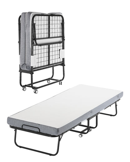 VEVOR Rollaway Bed Folding Bed with 100 mm Foam Mattress for Adults & Guest