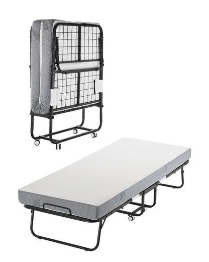 VEVOR Rollaway Bed Folding Bed with 125 mm Foam Mattress for Adults & Guest