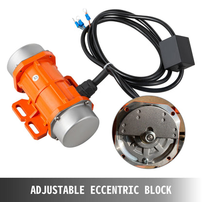 220V 40W Single Phase Concrete Vibrator Motor with 2m Cable & IP65 Waterproof