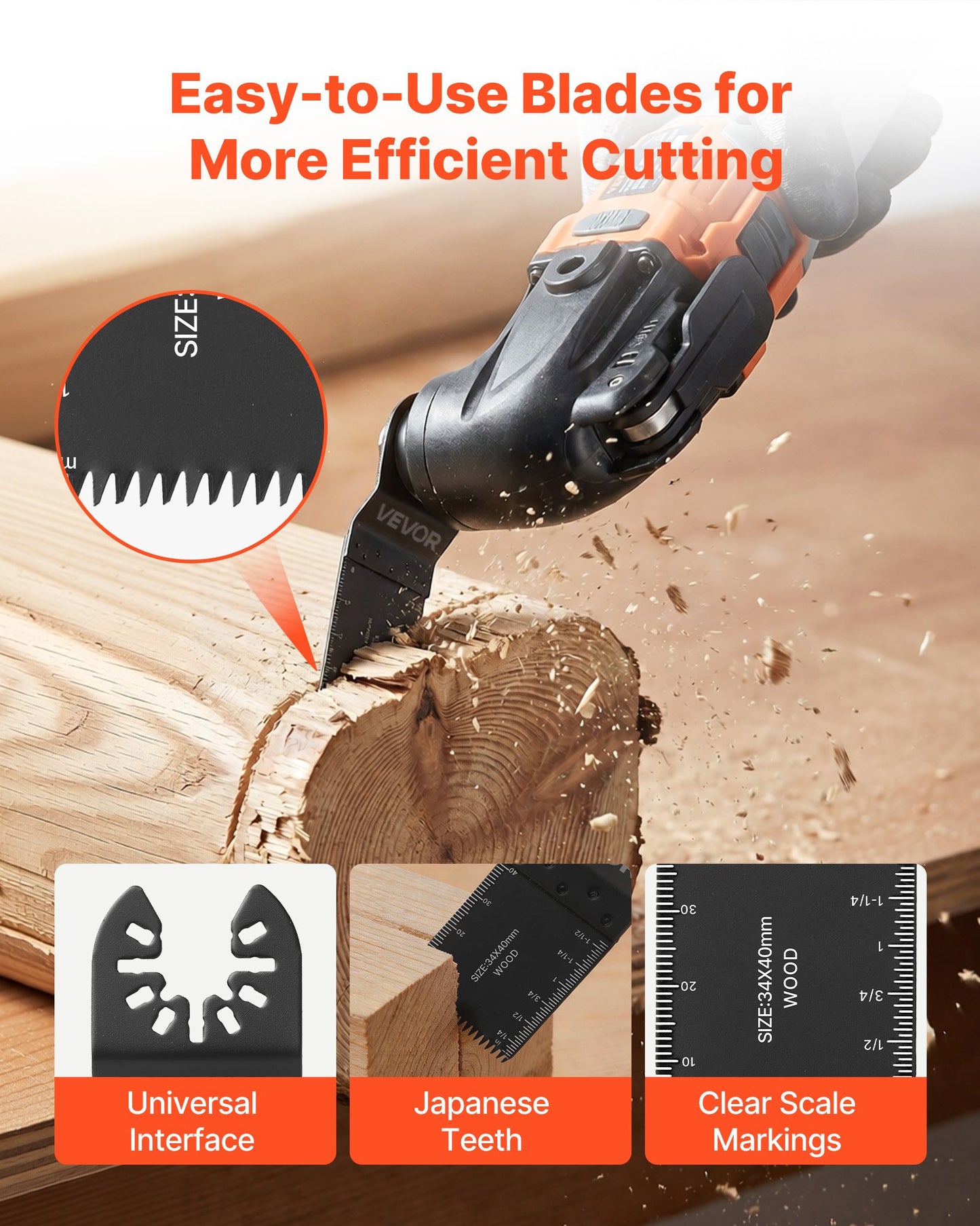 160-Piece Oscillating Saw Blades and Sanding Kit – 36 Universal Multi Tool Blades with 2 Scrapers, 2 Sanding Pads & 120 Sandpapers, 11 Types Oscillating Multitool Blades for Wood Plastic Metal
