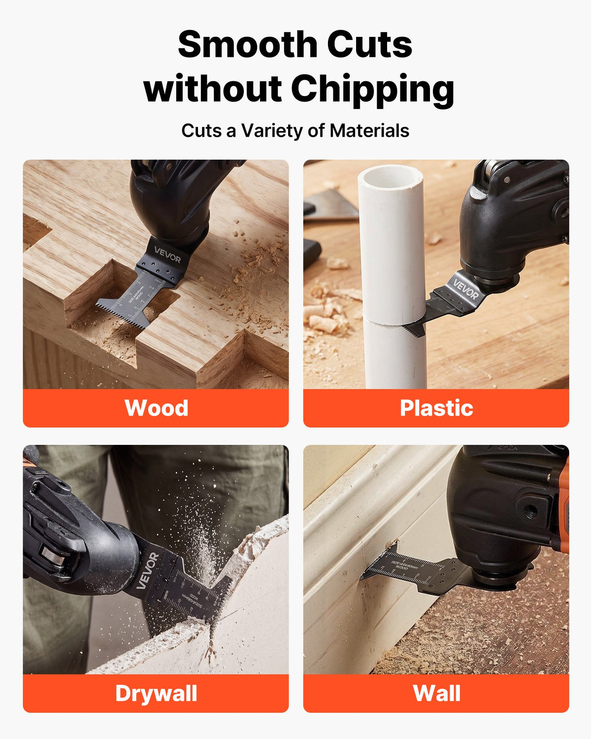 60PCS Oscillating Saw Blades Japanese Teeth, Universal Quick Release Oscillating Multi Tool Blades, Multitool Tool Blades for Wood Plastic PVC, Compatible with Dewalt Milwaukee Bosch Craftsman