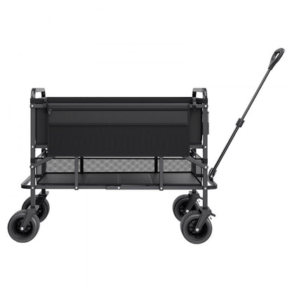 VEVOR Double Decker Wagon Collapsible 300L & 450 lbs Heavy Duty Folding Cart