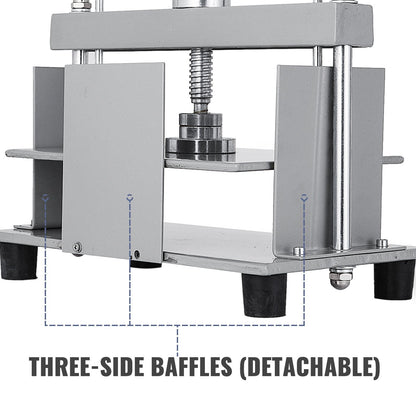 Manual Paper Press, 0.3m x 0.22m Steel Frame, 1500kg Pressure for A4 Papers