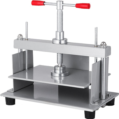 Manual Paper Press, 0.3m x 0.22m Steel Frame, 1500kg Pressure for A4 Papers