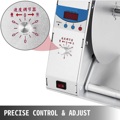 Digital Label Rewinder Machine with Adjustable Speed, 3.5 kg, Max 115 mm Width