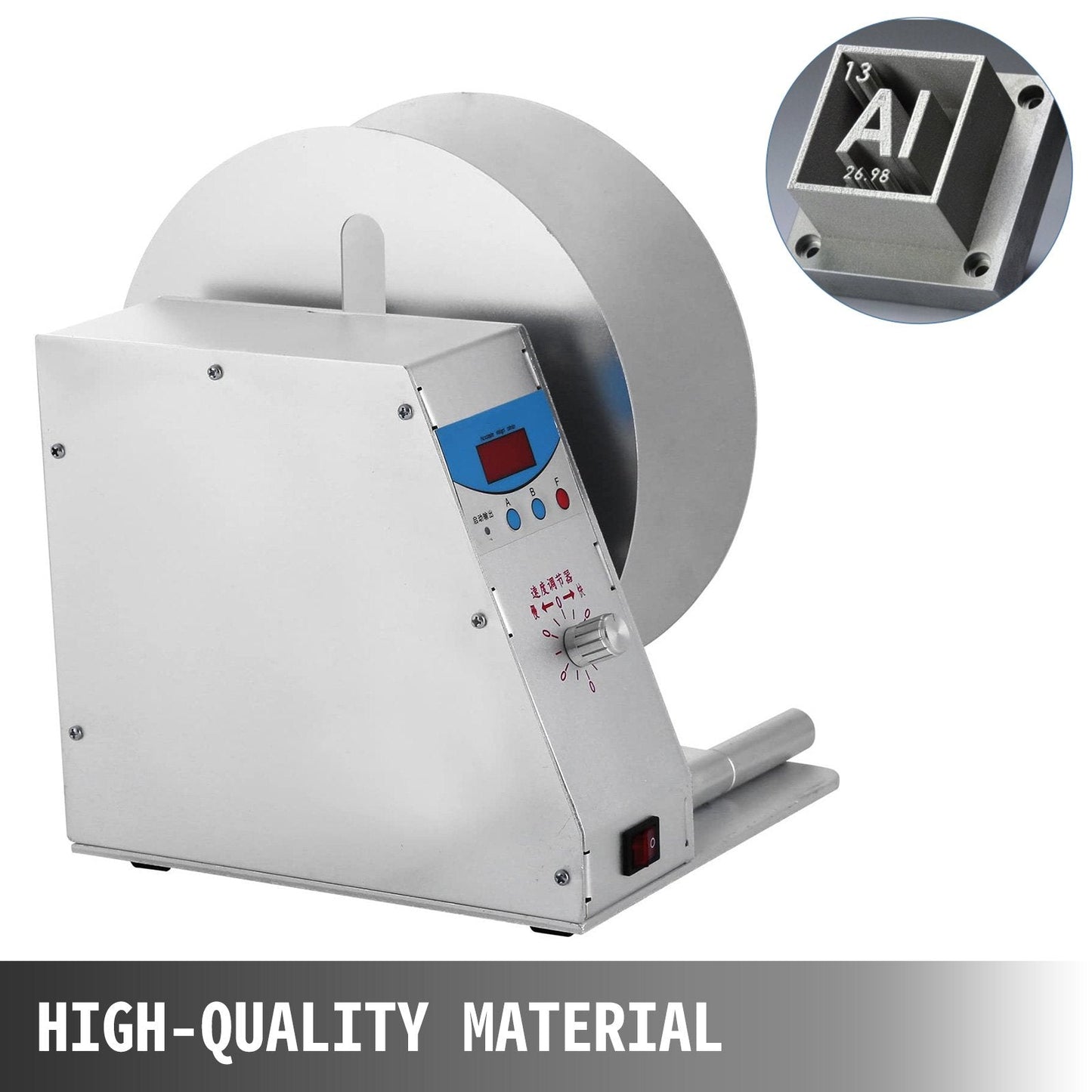 Digital Label Rewinder Machine with Adjustable Speed, 3.5 kg, Max 115 mm Width