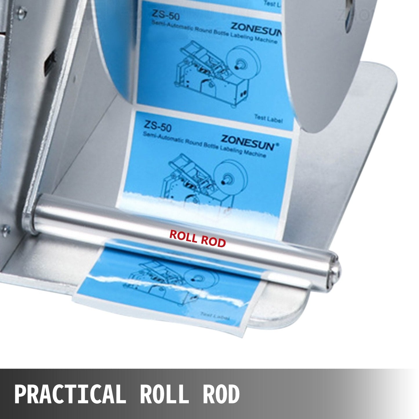 Digital Label Rewinder Machine with Adjustable Speed, 3.5 kg, Max 115 mm Width