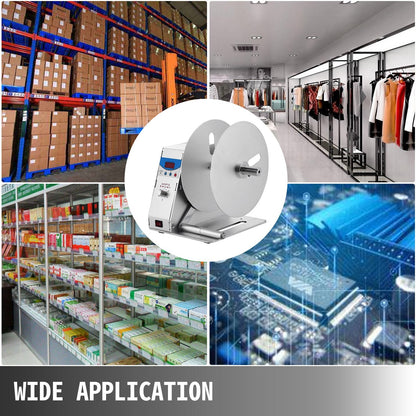Digital Label Rewinder Machine with Adjustable Speed, 3.5 kg, Max 115 mm Width