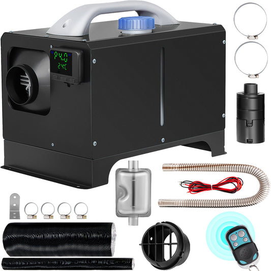 VEVOR Diesel Air Heater 8KW, All in One 12V Truck Heater, Parking Heater with Black
