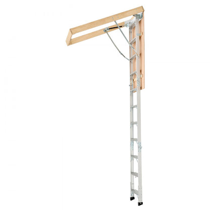 VEVOR Attic Ladder 375LBS / 170KG Capacity for 7.66 to 10.25 ft Ceiling Aluminum