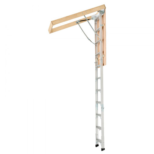 VEVOR Attic Ladder 375LBS / 170KG Capacity for 7.66 to 10.25 ft Ceiling Aluminum
