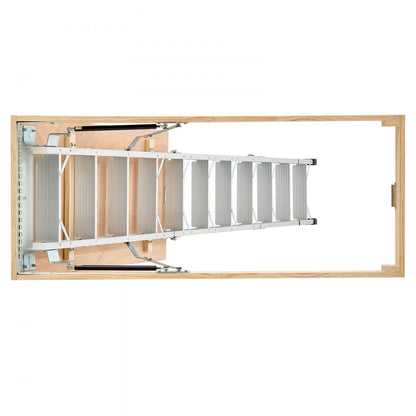 VEVOR Attic Ladder 375LBS / 170KG Capacity for 7.66 to 10.25 ft Ceiling Aluminum
