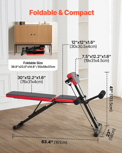 Adjustable Foldable Roman Chair Hyperextension Bench, 350 kg Capacity