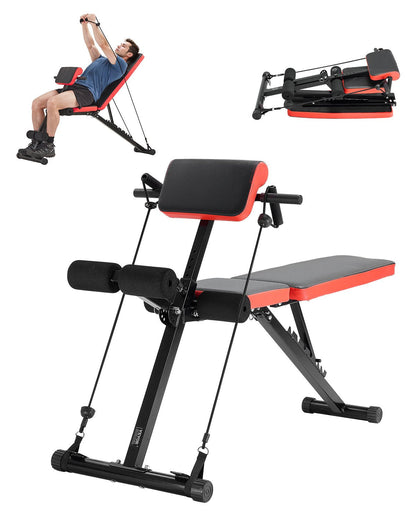 Adjustable Foldable Roman Chair Hyperextension Bench, 350 kg Capacity