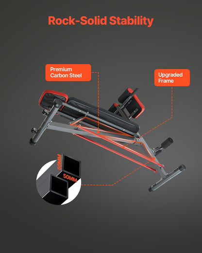 Adjustable Roman Chair for Full-Body Workouts, Supports Up to 300 kg