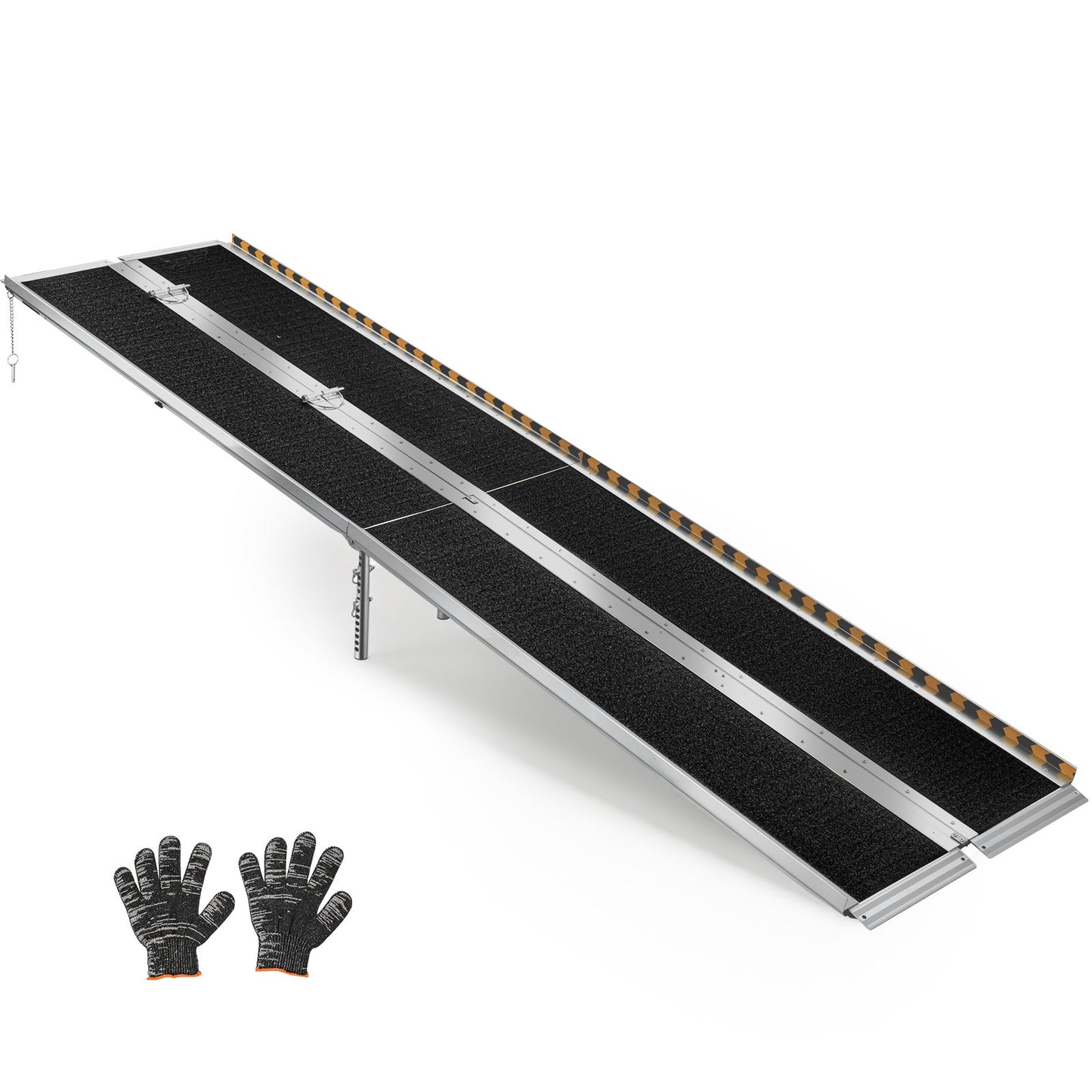 Portable Wheelchair Ramp, 3045 mm, Non-Slip Aluminum Folding Handicap Ramp for Wheelchair, 800 lbs Capacity, Door Threshold Ramps for Home Steps, Stairs, Entry, Threshold, Doorways, Scooter