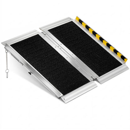 Portable Wheelchair Ramp, 610 mm, Non-Slip Aluminum Folding Handicap Ramp for Wheelchair, 800 lbs Capacity, Door Threshold Ramps for Home Steps, Stairs, Entry, Threshold, Doorways, Scooter, Curb