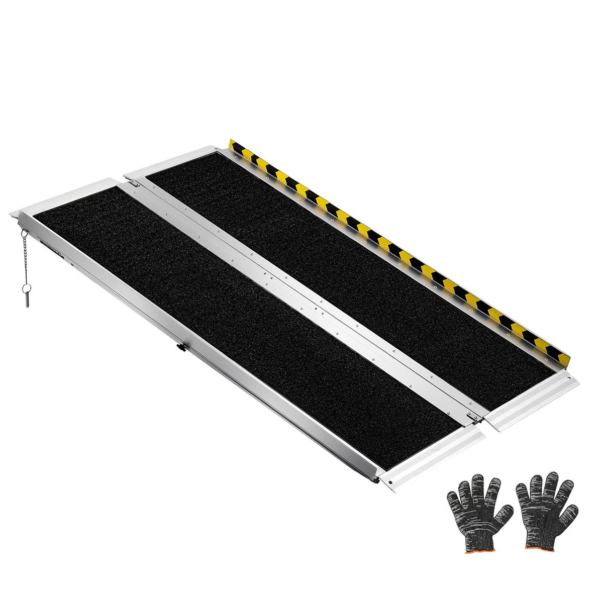 Portable Wheelchair Ramp, 1219.2 mm, Non-Slip Aluminum Folding Handicap Ramp for Wheelchair, 800 lbs Capacity, Door Threshold Ramps for Home Steps, Stairs, Entry, Threshold, Doorways, Scooter