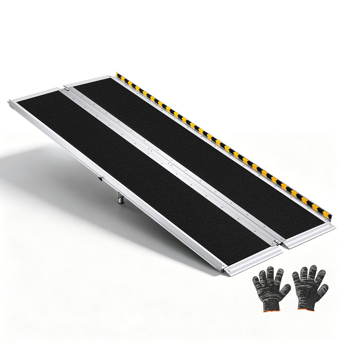 Portable Wheelchair Ramp, 1830 mm, Non-Slip Aluminum Folding Handicap Ramp for Wheelchair, 800 lbs Capacity, Door Threshold Ramps for Home Steps, Stairs, Entry, Threshold, Doorways, Scooter