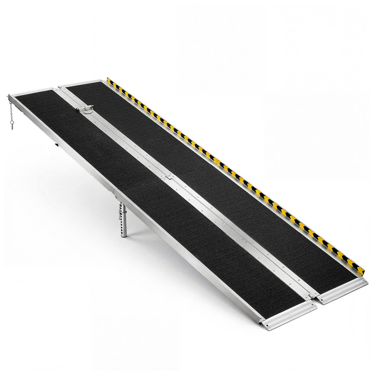 Portable Wheelchair Ramp, 2440 mm, Non-Slip Aluminum Folding Handicap Ramp for Wheelchair, 800 lbs Capacity, Door Threshold Ramps for Home Steps, Stairs, Entry, Threshold, Doorways, Scooter