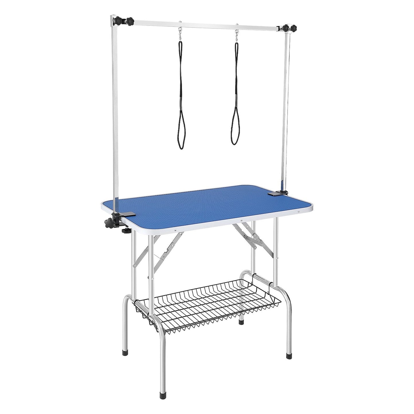 Foldable Pet Grooming Table with Adjustable Arms, 0.9 x 0.6m, 150kg Capacity
