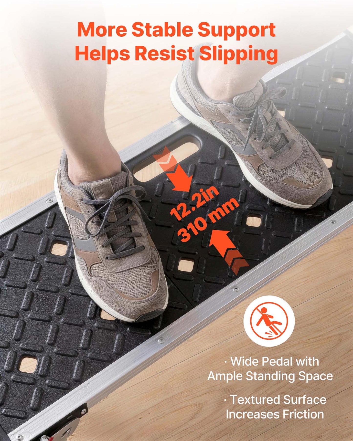 Folding Work Platform, 910 x 310 mm Aluminum Step Stool, 420 mm Height, 226.8 kg Load Capacity, Heavy Duty Platform Ladder with Locks, Portable Work Bench for Painting & Maintenance & Home
