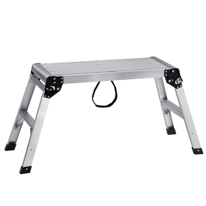 Folding Aluminum Work Platform, 150 kg Capacity, Non-Slip, 76 x 30 x 50.8 cm