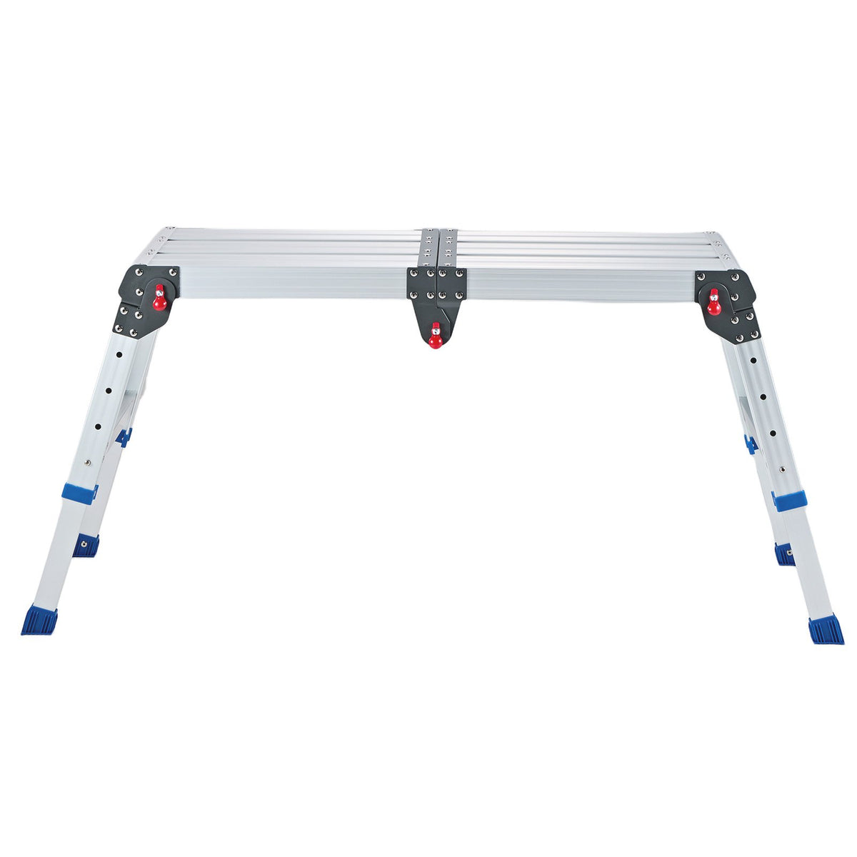 Folding Work Platform, Adjustable Height 360-508 mm, 226.8 kg Capacity Aluminum Step Stool, Heavy Duty Non-Slip Platform Ladder, Portable Work Bench for Painting, Cleaning, Home & Professional