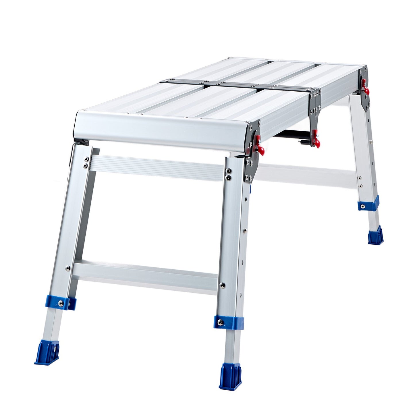 Folding Work Platform, Adjustable Height 360-508 mm, 226.8 kg Capacity Aluminum Step Stool, Heavy Duty Non-Slip Platform Ladder, Portable Work Bench for Painting, Cleaning, Home & Professional