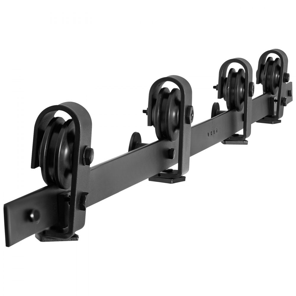 VEVOR Bi-Folding Sliding Barn Door Hardware Track Kit 64" for Four 15" Doors