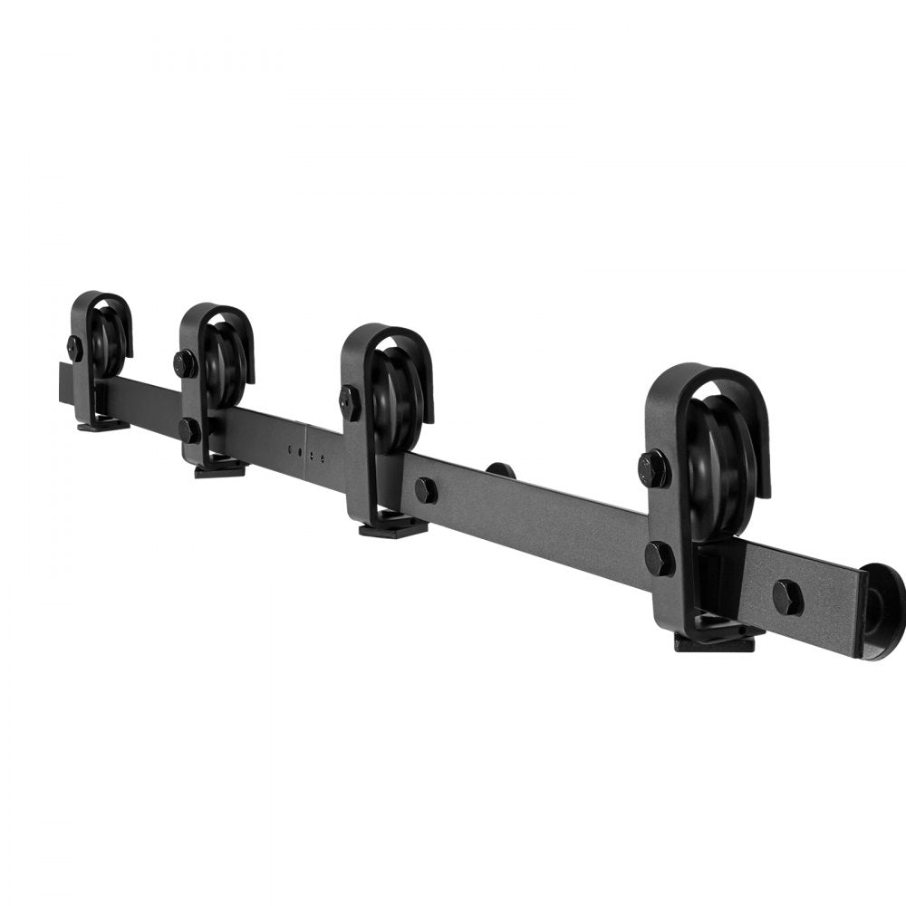 Bi-Folding Sliding Barn Door Hardware Track Kit 52" for Four 12" Doors
