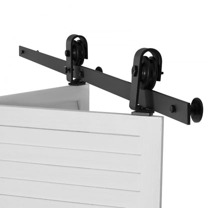 VEVOR Bi-Folding Sliding Barn Door Hardware Track Kit 52" for Two 24" Doors