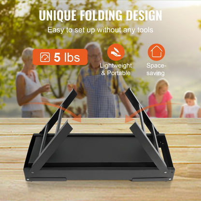 Foldable Compact Charcoal Grill for Outdoor Camping and Travel (85x23.7x30 cm)