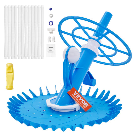 VEVOR Automatic Suction Pool Cleaner, Low Noise Pool Vacuum Cleaner with Extra Diaphragm,