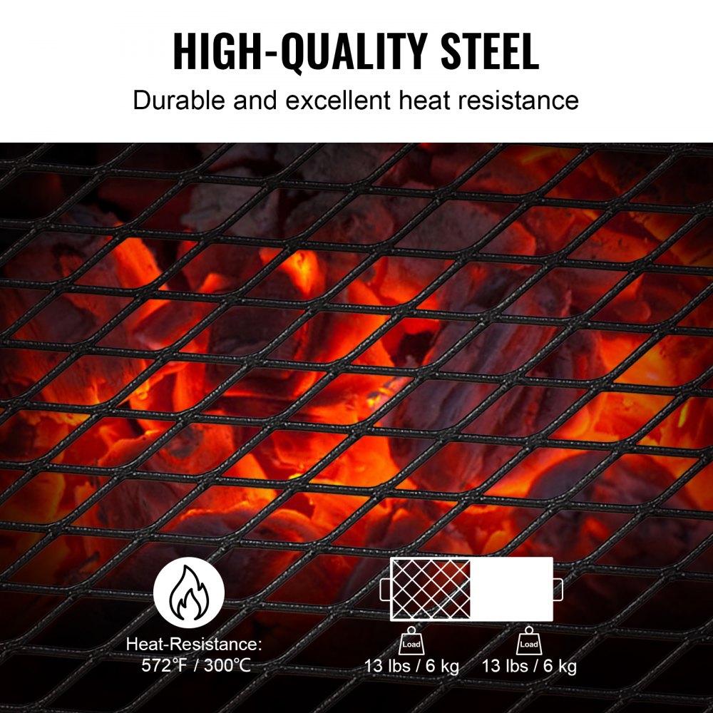 VEVOR Folding Campfire Grill Portable Camping Fire Pit Steel Outdoor BBQ Picnic