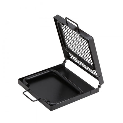 VEVOR Folding Campfire Grill Portable Camping Fire Pit Steel Outdoor BBQ Picnic