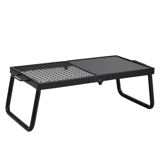 VEVOR Folding Campfire Grill Portable Camping Fire Pit Steel Outdoor BBQ Picnic