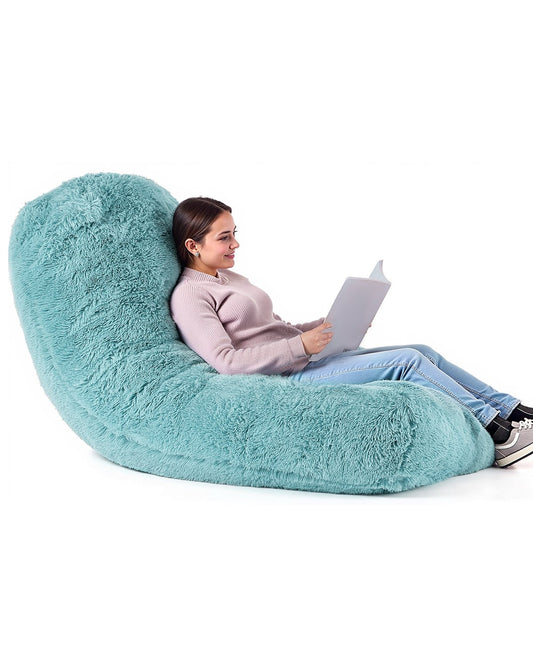 VEVOR Bean Bag Chair with Removable & Washable Cover for Adult Fluffy Plush Blue